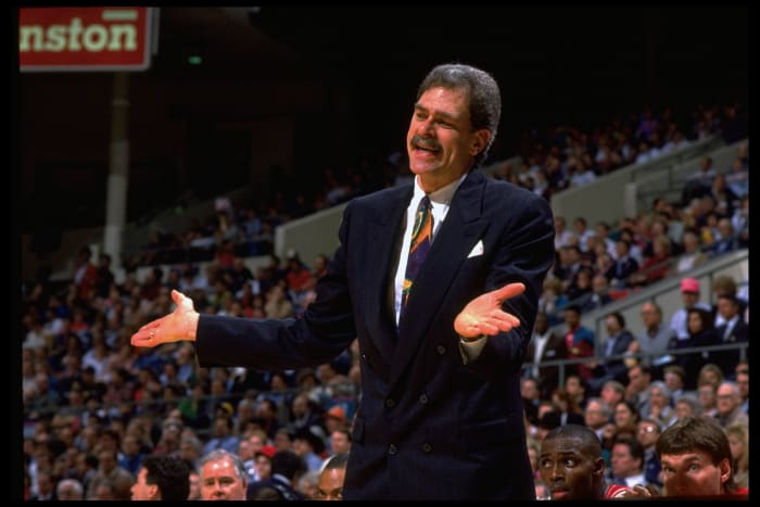 They have a fight, Triangle wins. Triangle man.